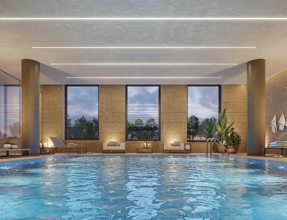 La piscina di Feel UpTown, già consegnata e visitabile.